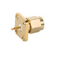 Conector de conector de flange quadrado reto SMA